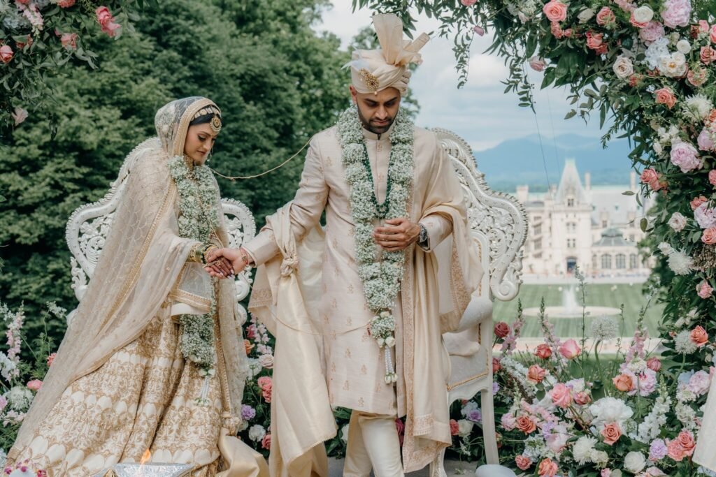 Wedding rituals at the mandap