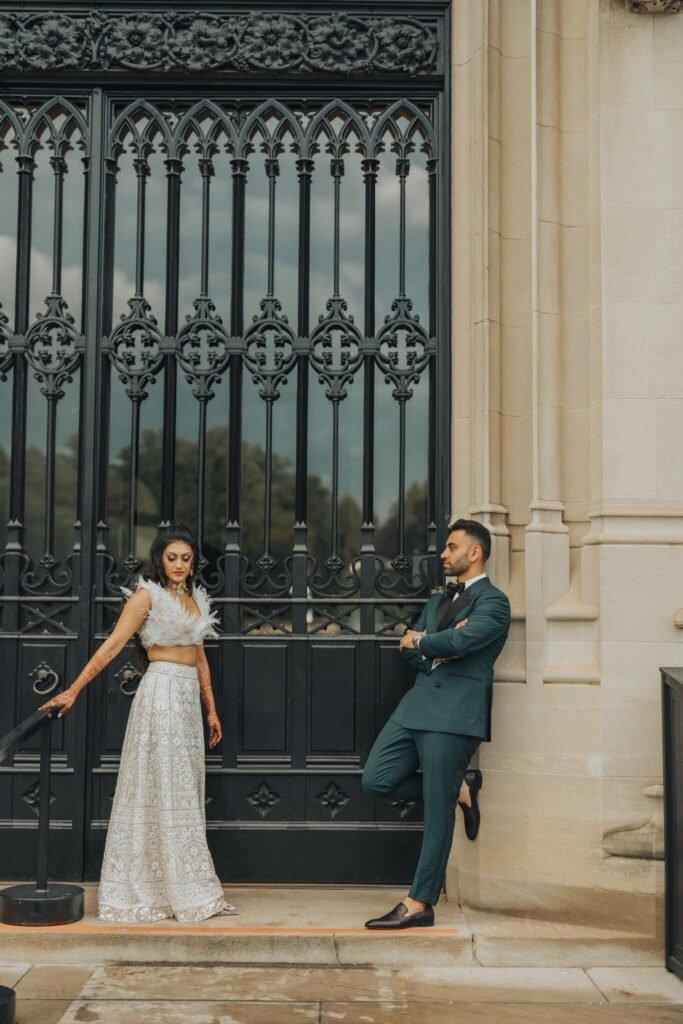 Couple at the doors of Biltmore House